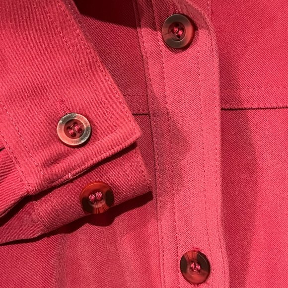 Apparenza Hot Pink Stretch Button Down - Picture 4 of 4